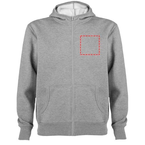 Montblanc unisex hoodie met volledige rits