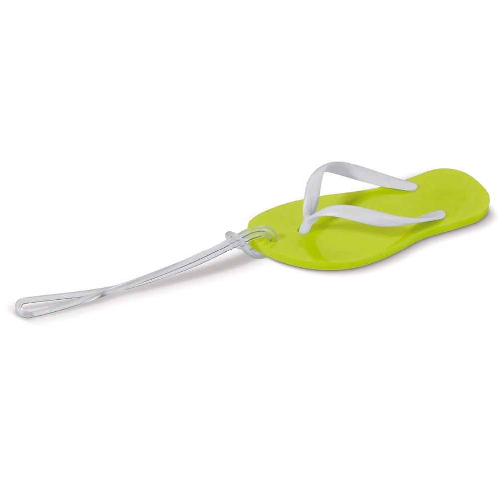 Bagagelabel slipper - Lichtgroen