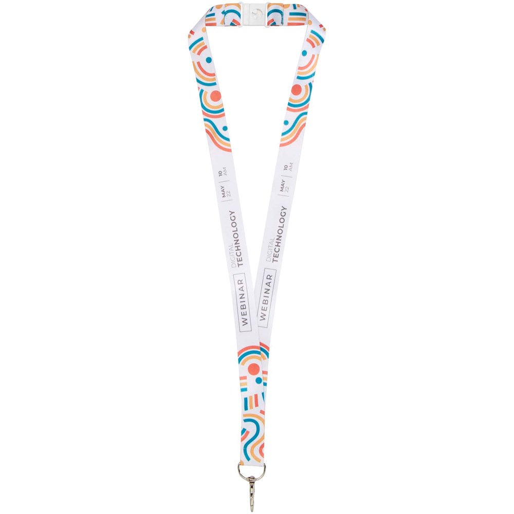 Addie sublimatie lanyard met safety breakaway sluiting