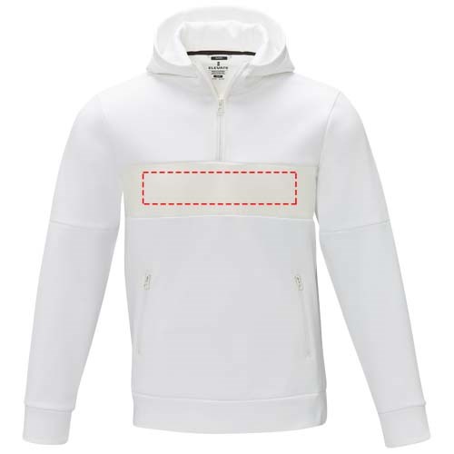 Sayan anorak heren sweater met halve rits en capuchon