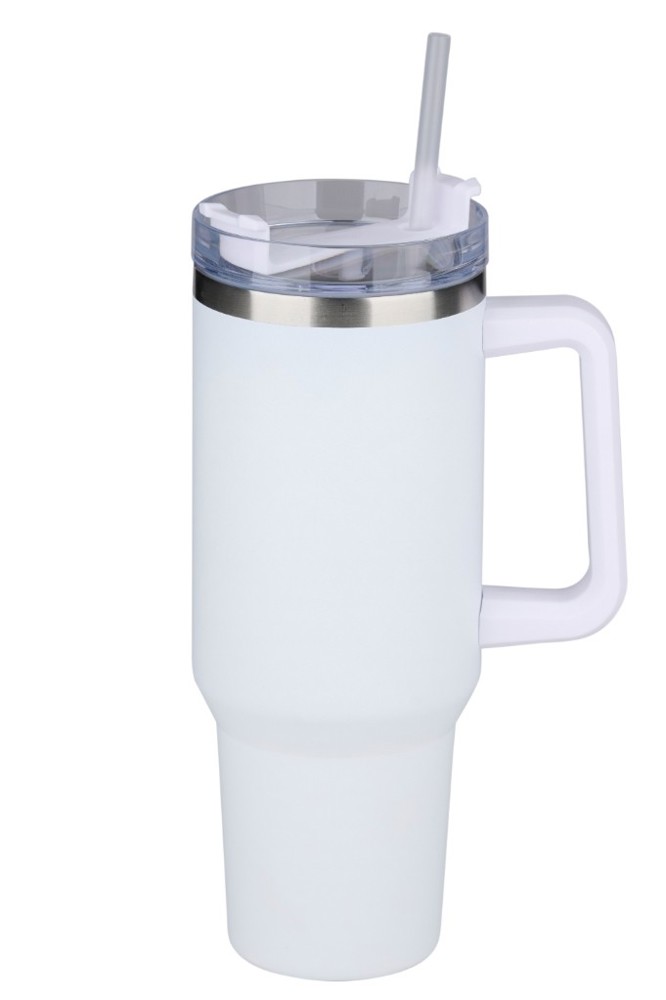 ALPINA Vacuum Mug with Straw 1.2L- Black/White/Beige/Green