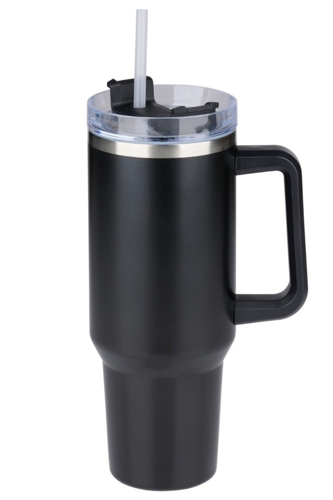 ALPINA Vacuum Mug with Straw 1.2L- Black/White/Beige/Green