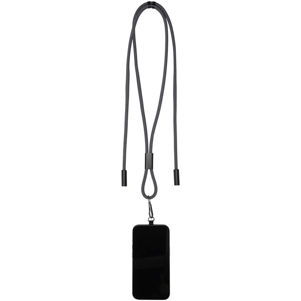 SMART 65W RPET-oplaadkabel met lanyard