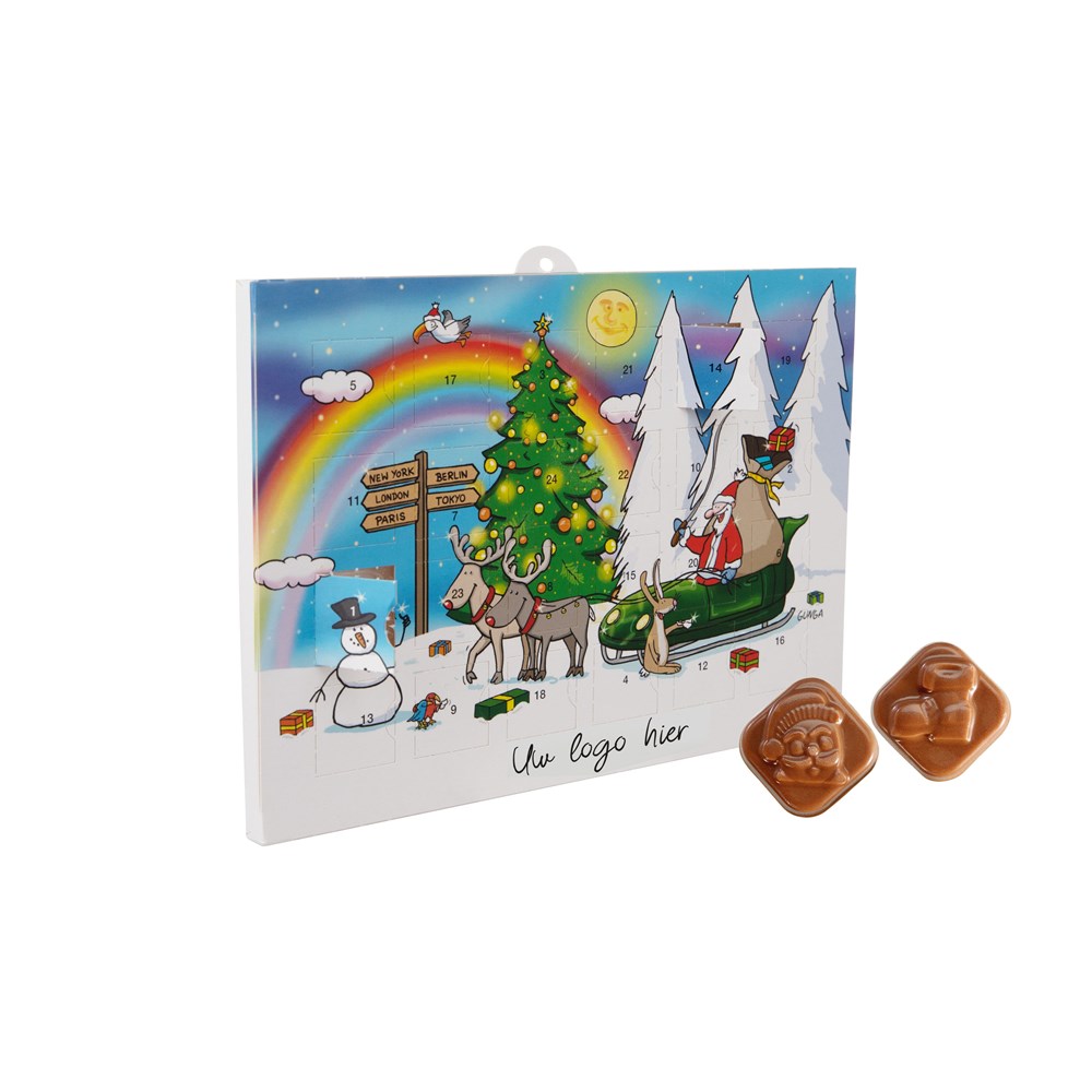 Adventskalender A5 met standaard motief