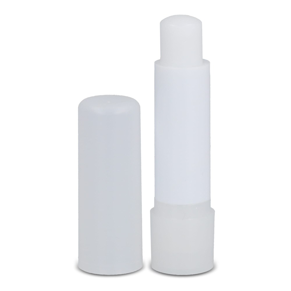 Klassieke lippenbalsemstick gerecycled materiaal - Ecru / Wit