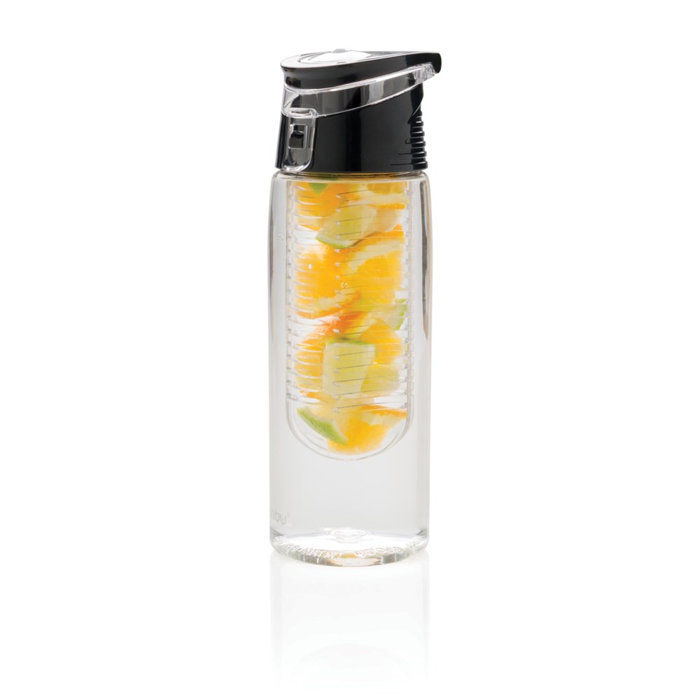 Afsluitbare waterfles met infuser