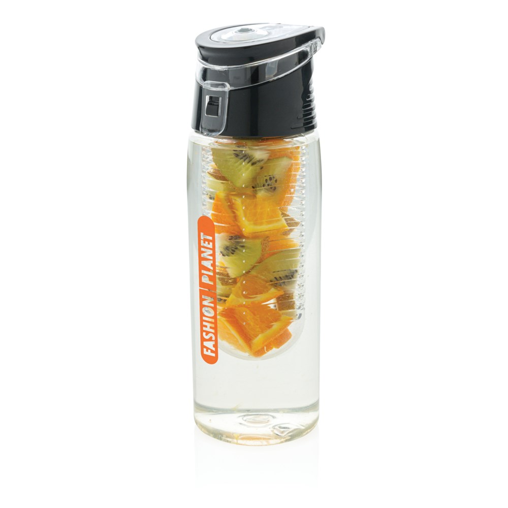 Afsluitbare waterfles met infuser