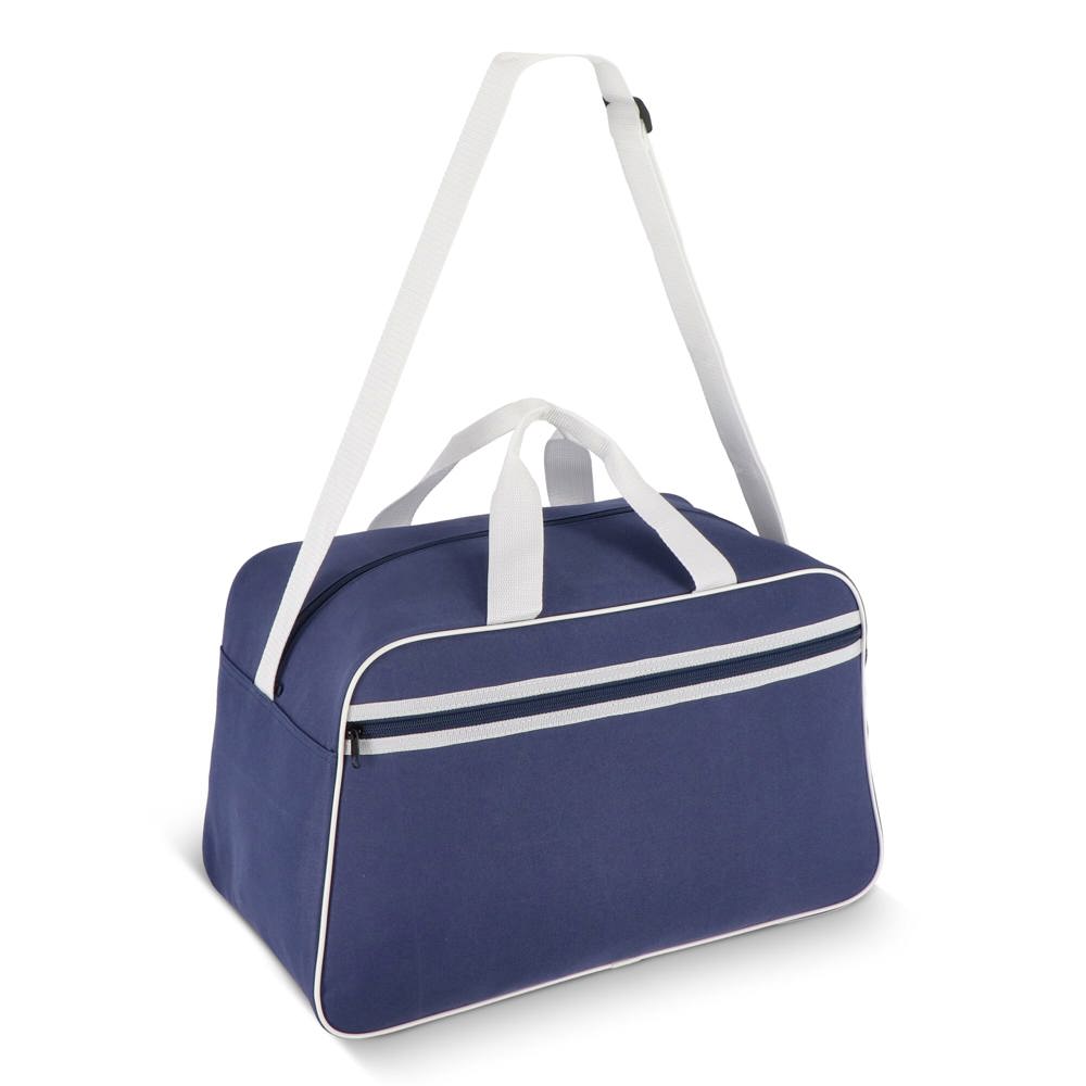 600D gerecycled PET sport- en reistas 48 x 25 x 28 cm 30 L - Blauw / Wit