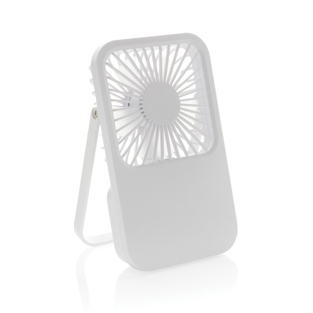 Aervina RCS rplastic herlaadbare bureauventilator - wit (± PMS White)